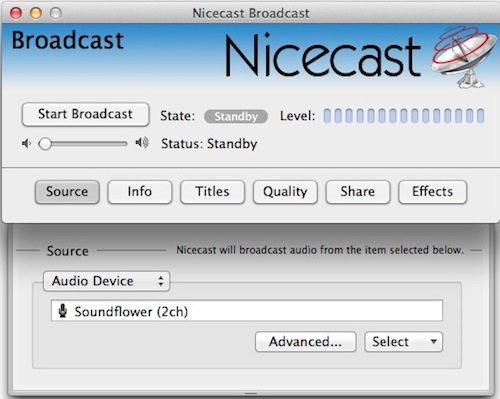 soundflower nicecast