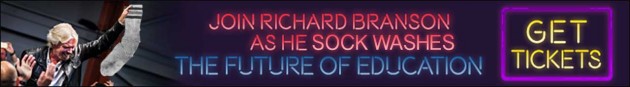 Richard Branson Sock Washes for the Future of Education