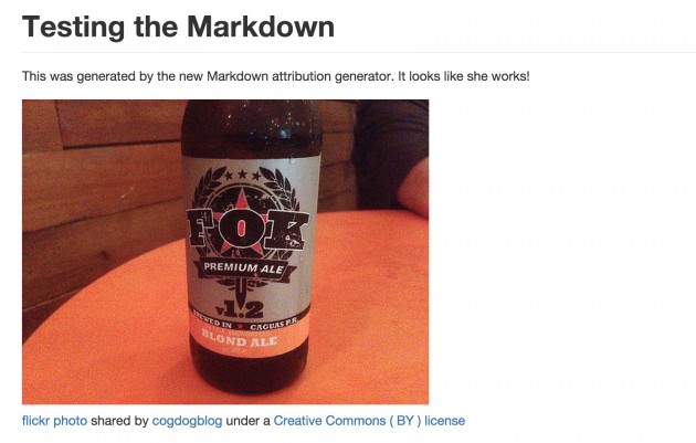 flickr attribution shown in Markdown