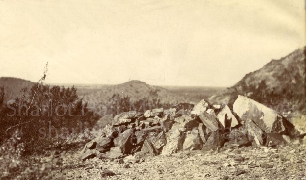 Grave of Clarence H. Shaw, near Squaw Peak, Arizona, C.1902 from Sharlot Hall Museum arhives