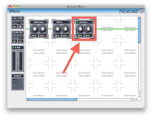 sending audio from mixer into nicecast