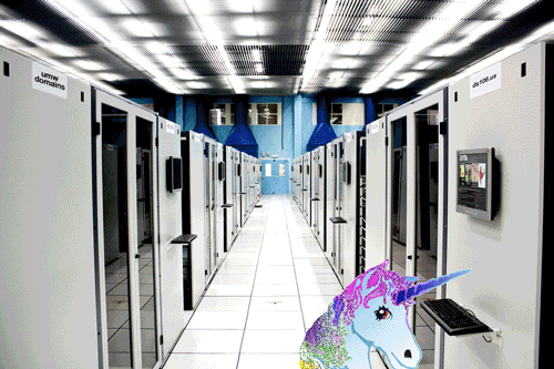 server room unicorns