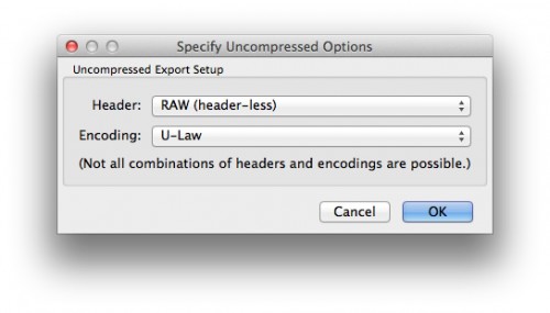 export options