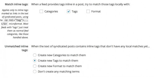 inline tags