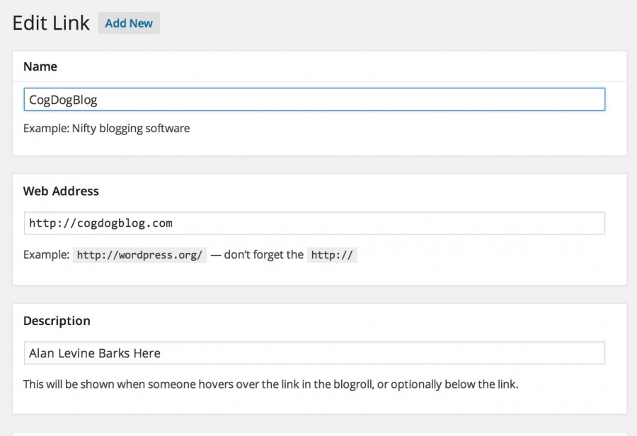 Website Link Informations Feed WordPress 101: Installing and Setting Up The Machine – CogDogBlog