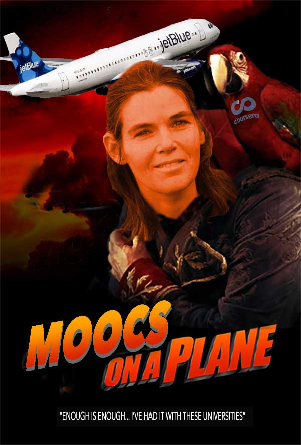 MOOCs on a Plane poster