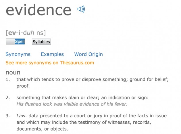 evidence-defined