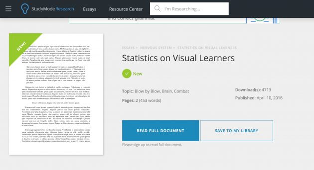statistics on visual leanrners