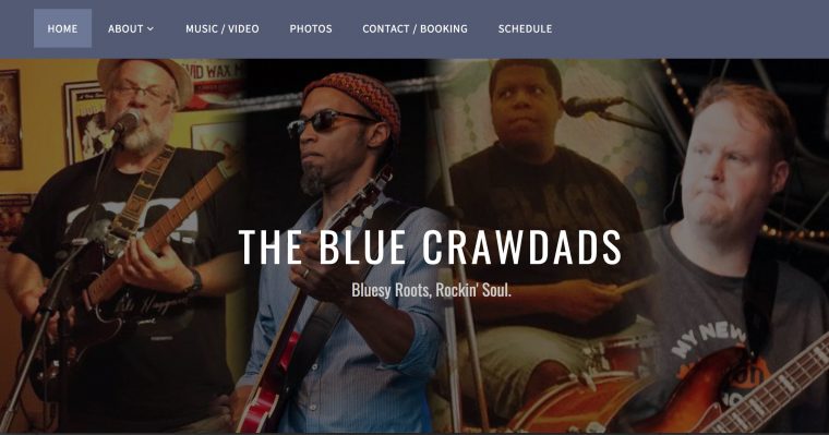 Blue Crawdads band members, from their web site