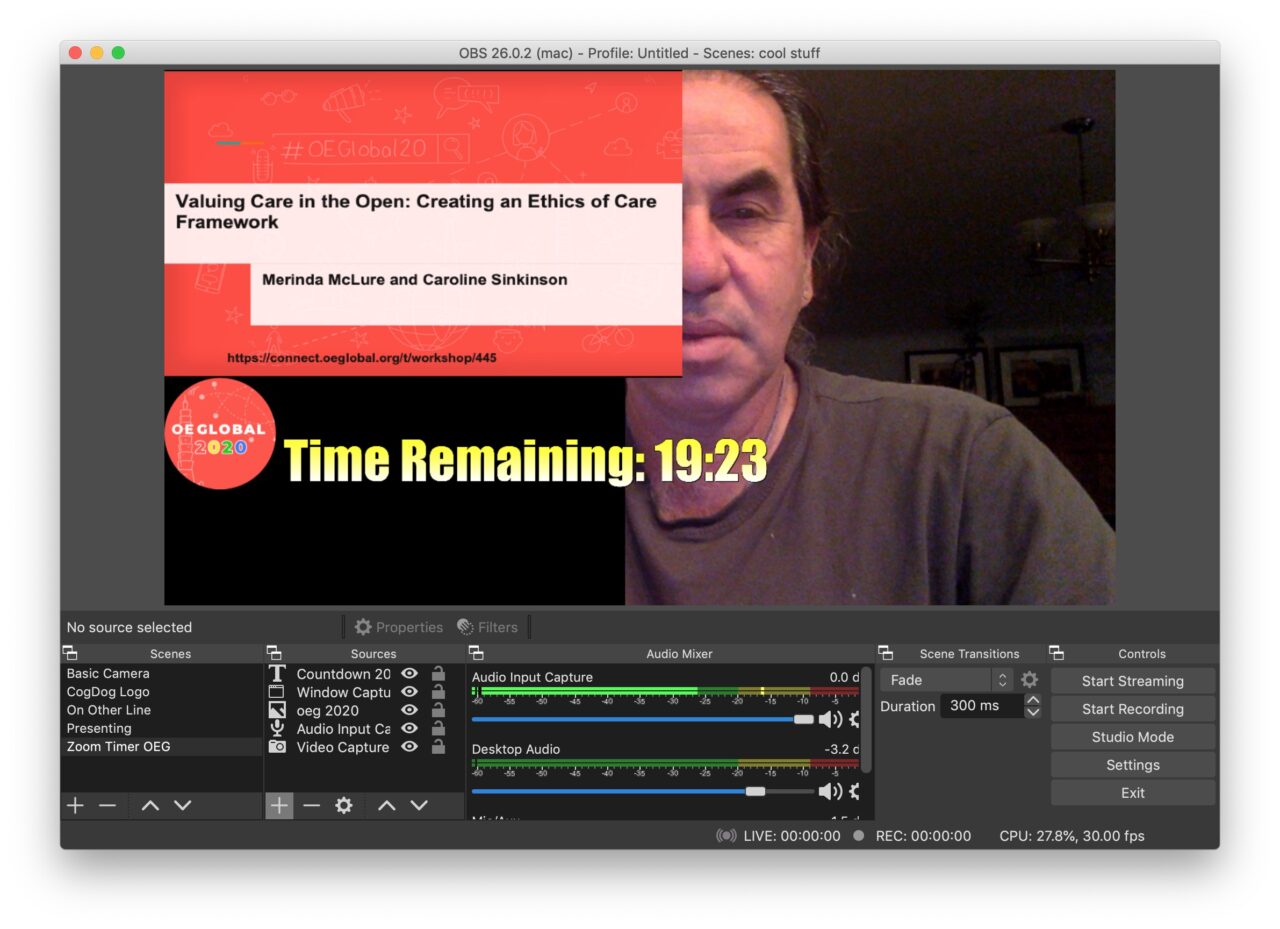 The Obs Screen Timer Zoom Trick Cogdogblog